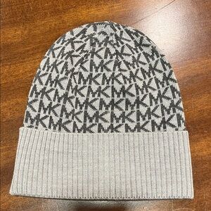 Light and dark Gray Michael Kors Beanie